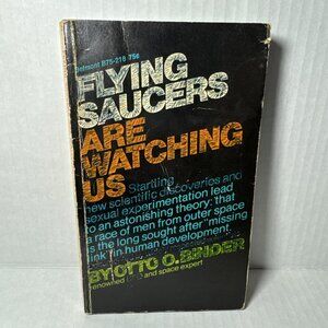 Flying Saucers Are Watching Us by Otto O Binder Vintage PB 1968 1st Printing